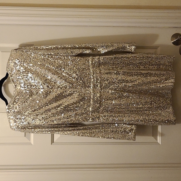 RAMY Brook Becky Sequin Dress Size 10 - Picture 3 of 6